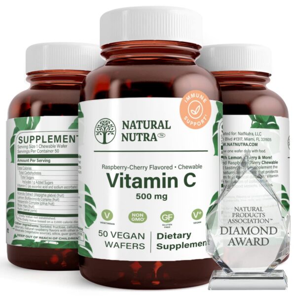 Natural Nutra vitamina c wafers veganos 50 unidades