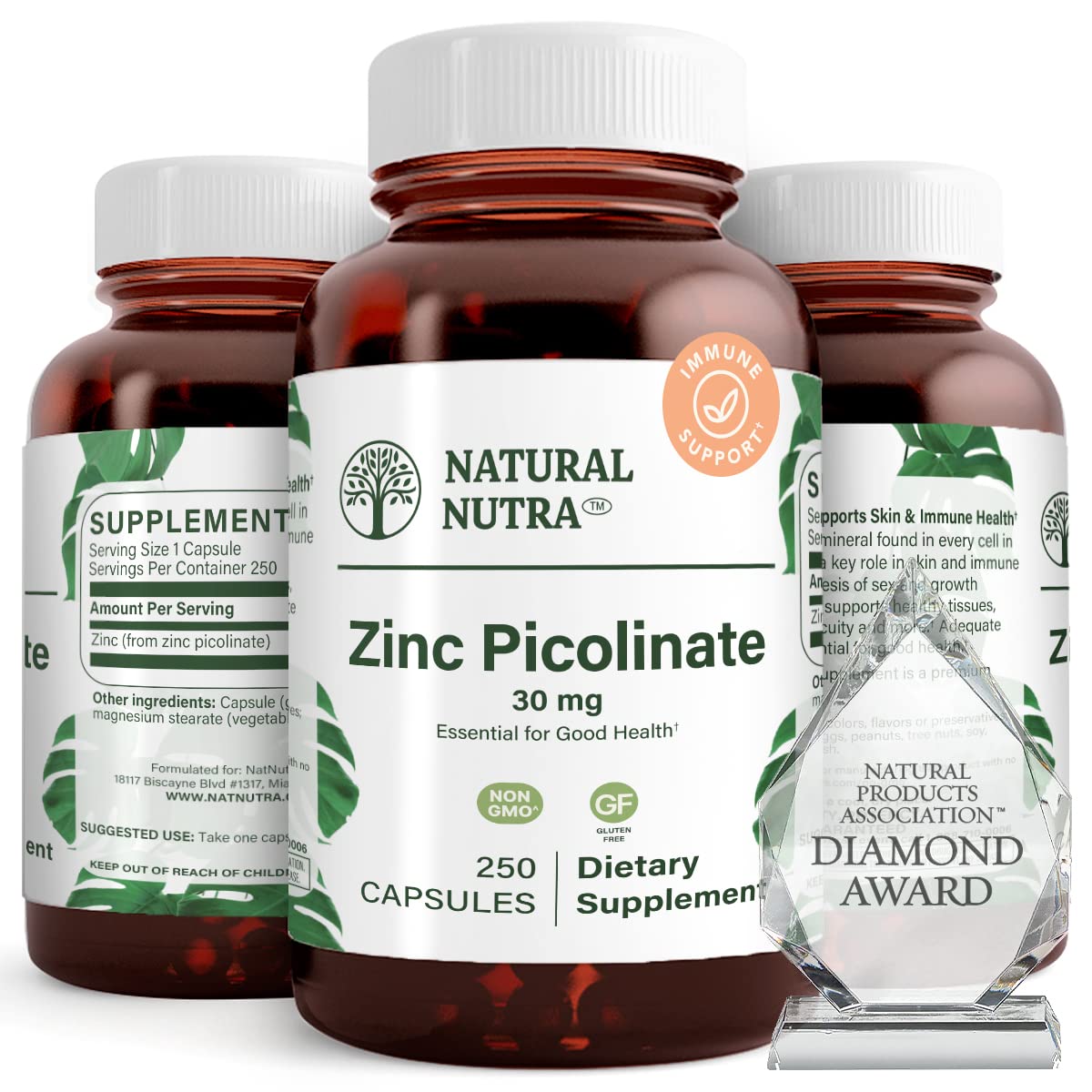 Natural Nutra Zinc Picolinate, 30 mg