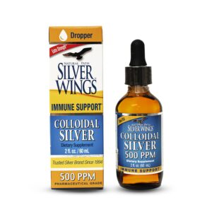 Frasco de plata coloidal Natural Path Silver Wings