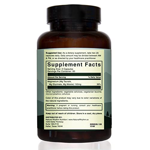 Etiqueta del producto Triple Calm Magnesium