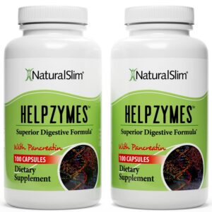 Etiqueta frontal de Helpzymes NaturalSlim
