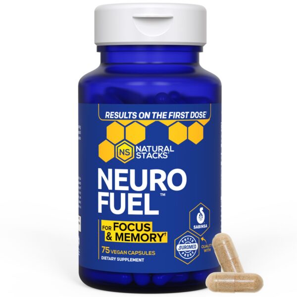 NATURAL STACKS NeuroFuel & Resveratrol+ botella