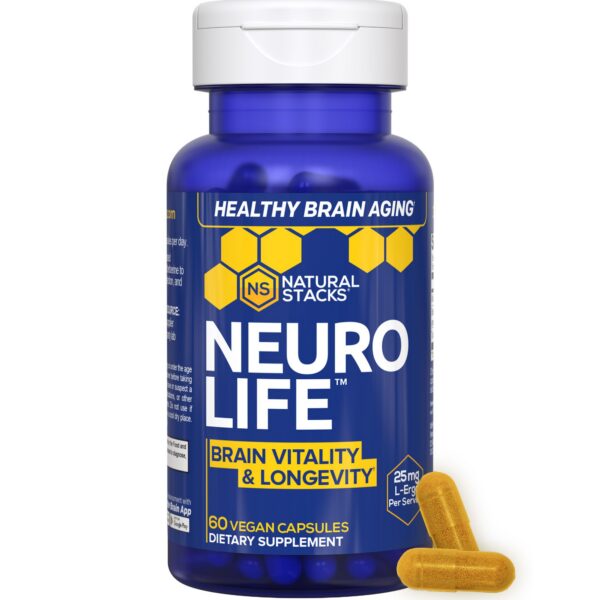 Version 1.0.0 Frasco de cápsulas NATURAL STACKS NeuroLife Resveratrol