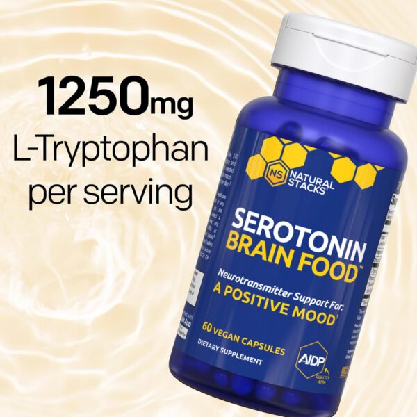 Cápsulas de Serotonin Brain Food mostradas en blíster