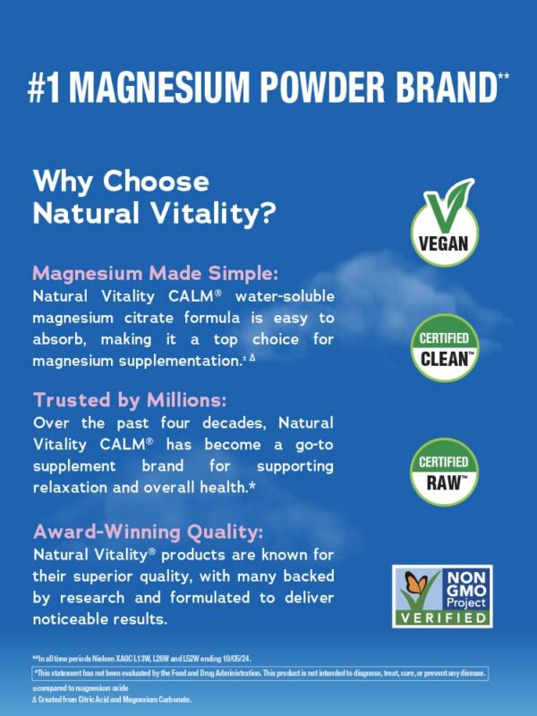 Natural Vitality CALM polvo sandía instrucciones