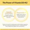 Etiqueta de ingredientes D3 y K2 MK-7