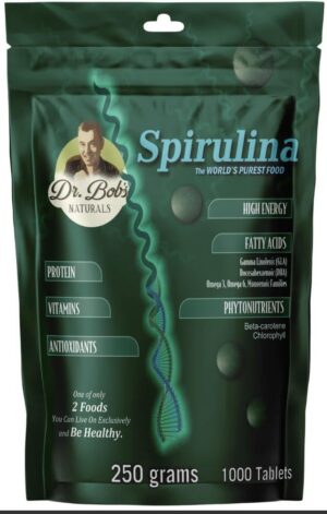 Version 1.0.0 Natural Zing espirulina pura tabletas 250mg paquete