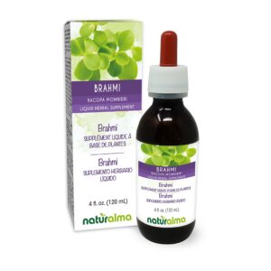 Version 1.0.0 Botella de tintura natural Brahmi 4 fl oz para salud herbal