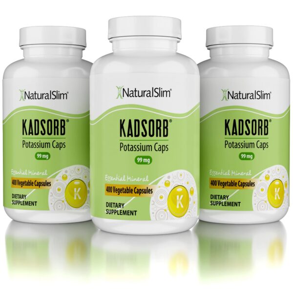 Frontal de Naturalslim Kadsorb Potasio Citrato 400 cápsulas