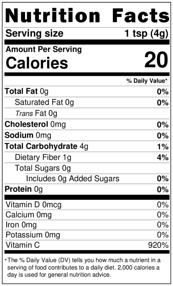 NaturalZing Awaken Camu Camu 12% Vitamina C envase