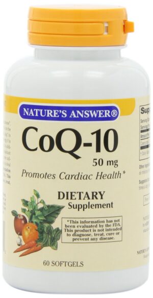 Nature's Answer CoQ-10 etiqueta