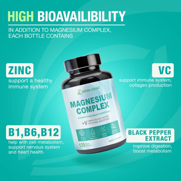 Cinco formas queladas de magnesio