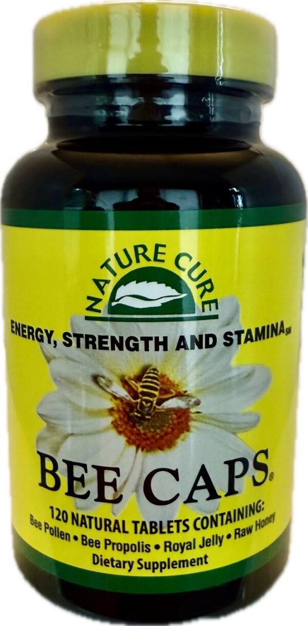Version 1.0.0 Nature Cure Bee Caps 120 Caplets frasco