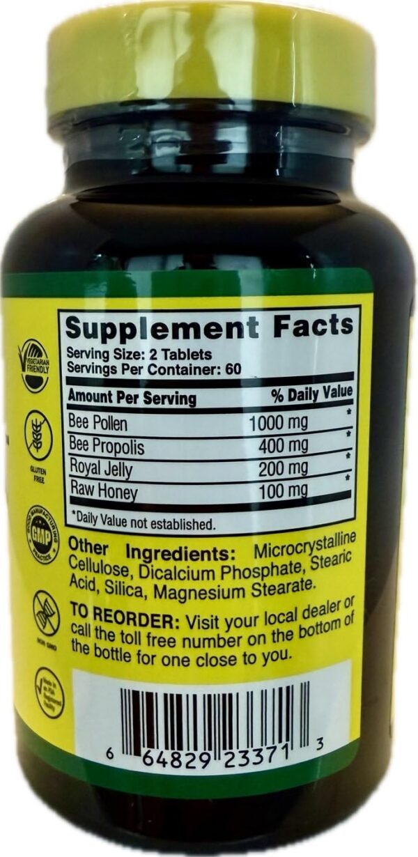 Version 1.0.0 Etiqueta Nature Cure Bee Caps 120 Caplets