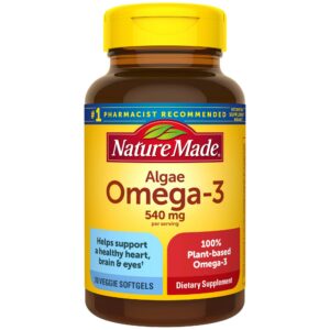 Frasco Nature Made Algae Omega-3 540 mg