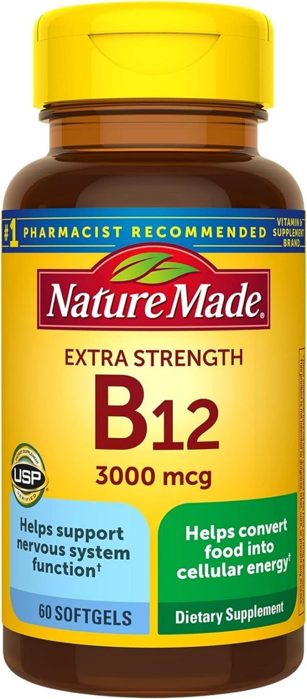 Frente del producto Nature Made B12 3000 mcg