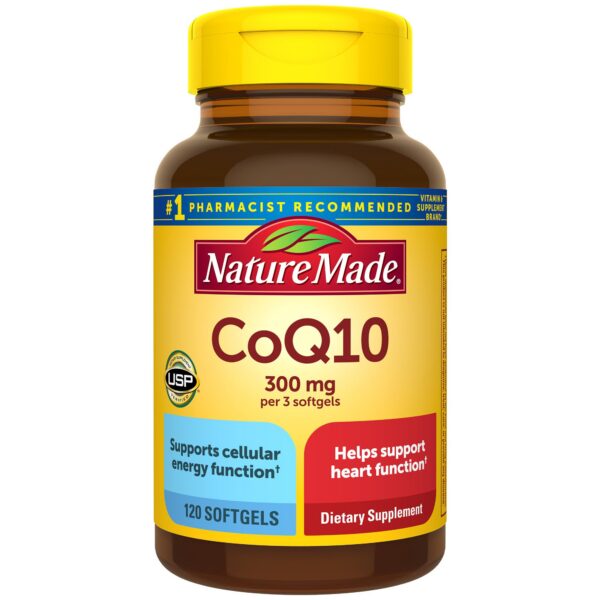 Nature Made CoQ10 frasco con etiqueta