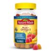 Nature Made gomitas multivitaminas hombre con omega 3