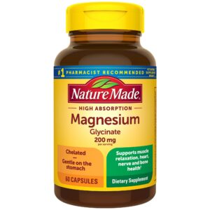 Version 1.0.0 Frasco frontal de Nature Made Magnesium Glycinate