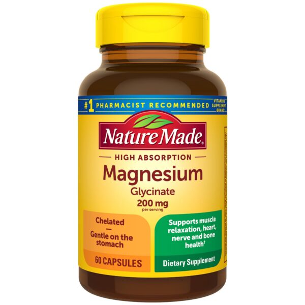 Frasco frontal de Nature Made Magnesium Glycinate