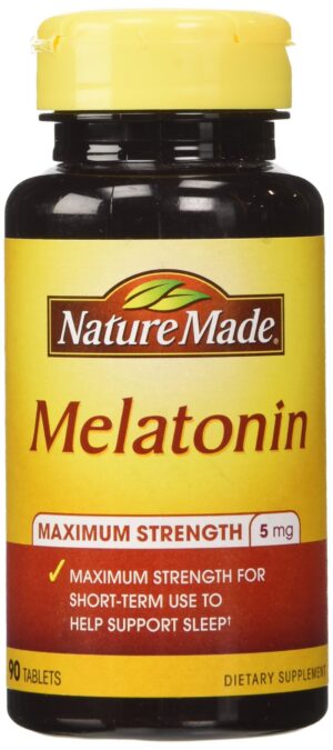 Nature Made Melatonina 5mg suplemento sueño 90 tabletas