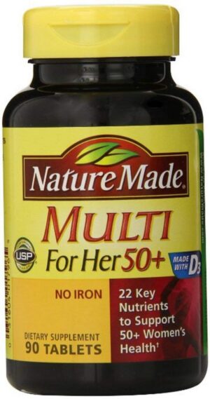 Version 1.0.0 Multivitamínico Nature Made Multi para Ella 50+ 90 tabletas