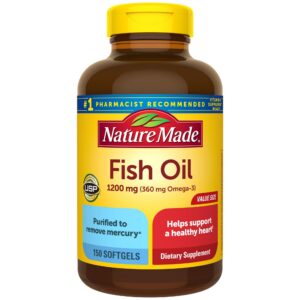 Version 1.0.0 Nature Made Omega-3 Fish Oil 1200 mg cápsulas frasco
