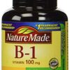 Nature Made Vitamina B-1 100mg paquete de 3 envases 100 tabletas