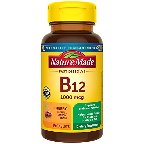 Nature Made vitamina B12 1000 mcg paquete 150 tabletas