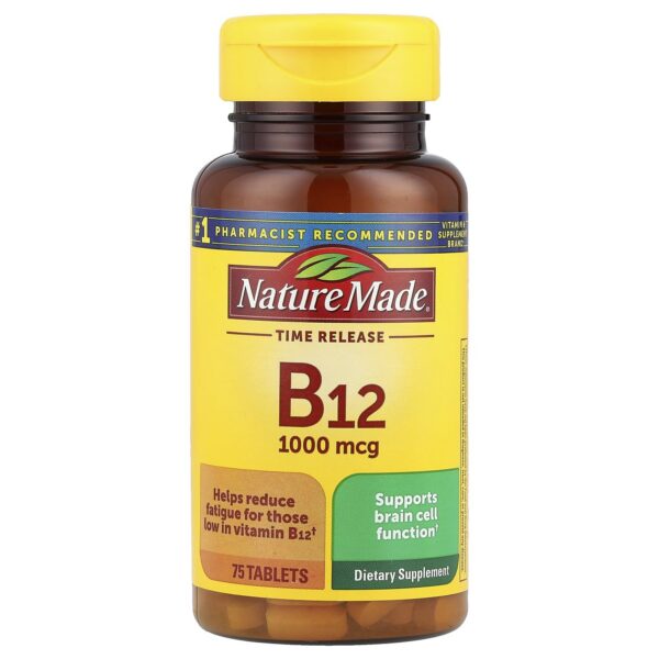 Nature Made vitamina b12 1000 mcg paquete 75 tabletas