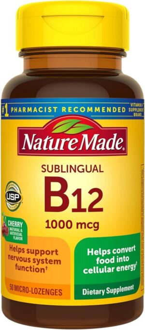 Nature Made Vitamina B12 1000 mcg sublingual frasco