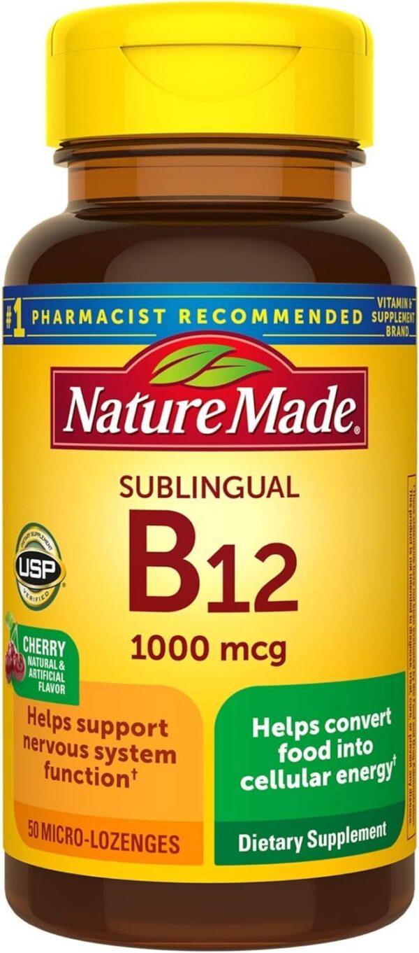 Nature Made Vitamina B12 1000 mcg sublingual frasco