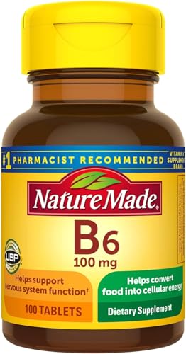 Nature Made vitamina b6 100 mg tabletas paquete 4