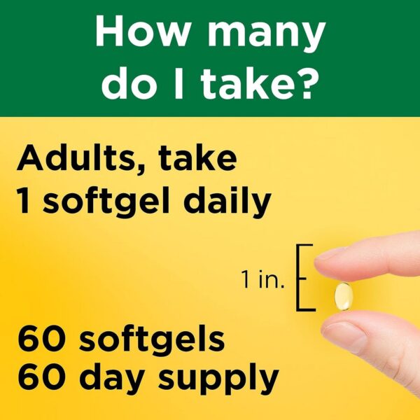 Frasco 60 cápsulas Nature Made D3