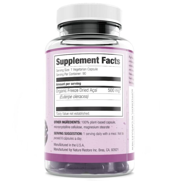 Cápsulas de acai en blister