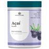 Frasco de polvo de acai Nature Restore con etiqueta