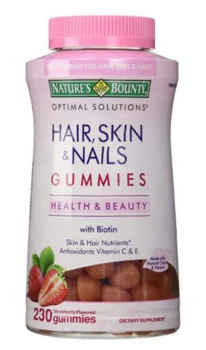 Frasco Nature's Bounty Hair Skin and Nails gomitas
