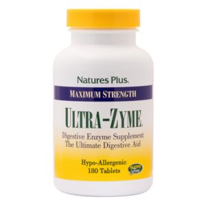 Etiqueta frontal Nature's Plus Ultra-Zyme Tablets