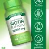 Etiqueta del producto Nature's Truth Biotina 10.000 mcg