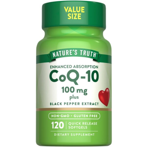 Version 1.0.0 Nature s Truth CoQ10 100 mg cápsulas suaves frasco