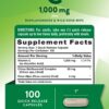 Etiqueta del frasco Nature's Truth vitamina C 1000 mg