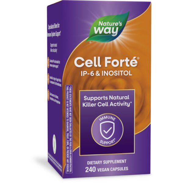 Frente del envase Nature's Way Cell Forte IP-6 e Inositol