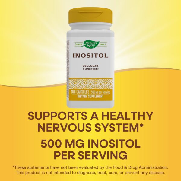 Caja con información de Inositol Nature's Way