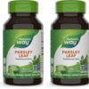 Nature's Way parsley leaf frasco con etiqueta