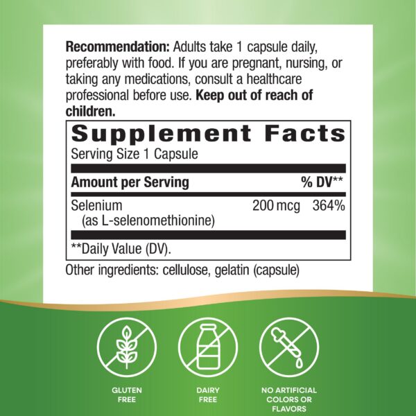 Empaque exterior del producto Nature's Way Selenium