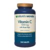 Frasco frontal de Nature's Wonder Vitamina C 1000 mg con Rosa Mosqueta