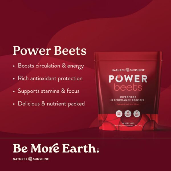 Etiqueta de ingredientes Power Beets