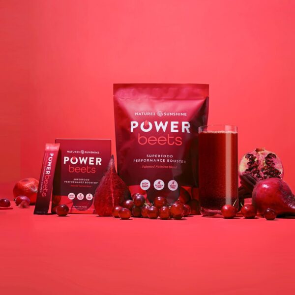 interior de la caja Power Beets