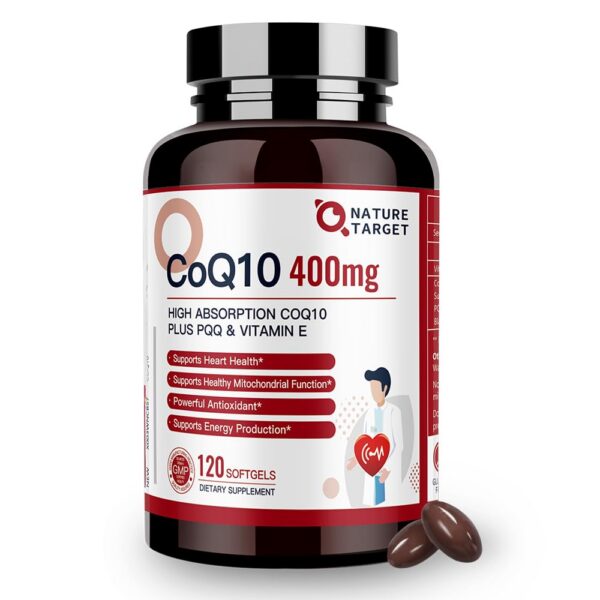 Version 1.0.0 Frasco de Nature Target CoQ10 400 mg con PQQ