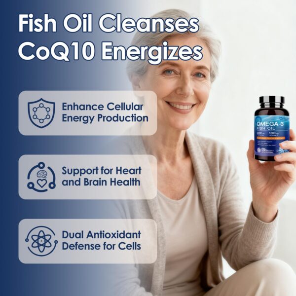 Version 1.0.0 Nature Target Fish Oil frasco abierto